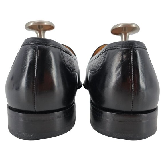 NEW Johnston & Murphy Men's size 9.5W Black Deerskin Leather Dress Shoes Loafers - Picture 5 of 16